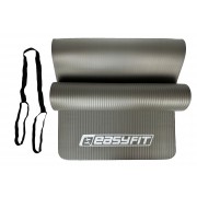 Коврик для фитнеса и йоги EasyFit NBR 10 мм Серый