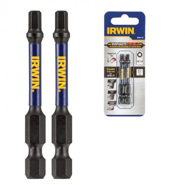 Біта IMPACT PRO 1/4"/57мм HEX4 2шт, IRWIN
