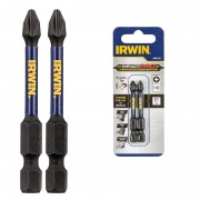 Бита IMPACT PRO 1/4"/57мм PH2 2шт, IRWIN