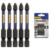 Бита IMPACT PRO 1/4"/57мм PH2 5шт, IRWIN