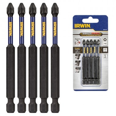 Біта IMPACT PRO 1/4"/89мм PH2 5шт, IRWIN