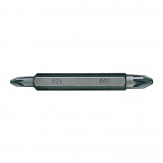 Бита торцевая 1/4"  PZ2 х PZ2 L=60мм двусторонняя (уп.10)