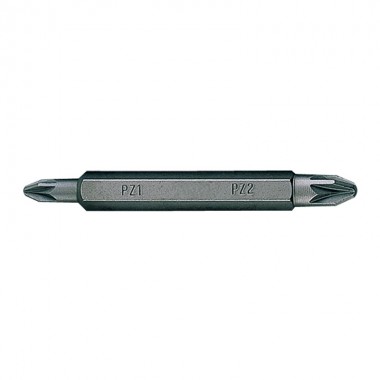 Бита торцевая 1/4  PZ2 х PZ2 L=60мм двусторонняя (уп.10)