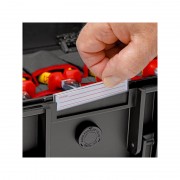 Валіза з інструментами із вбудованими роликами і телескопічною ручкою