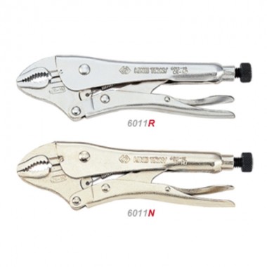 Зажим с фиксатором L=185 мм закругл., никель Зажим с фиксатором L=185 мм закругл., никель