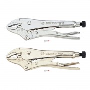 Захват пинцы с фиксатором 180мм (хром)  (блистер)