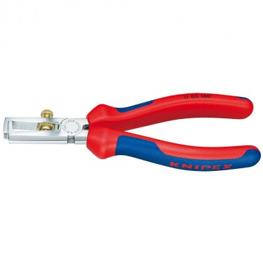 Клещи с накатанной головкой и контргайкой для удаления изоляции KNIPEX 11 05 160