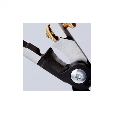 Клещи с накатанной головкой и контргайкой для удаления изоляции, с резаком StriX KNIPEX 13 62 180 Клещи с накатанной головкой и контргайкой для удаления изоляции, с резаком StriX KNIPEX 13 62 180