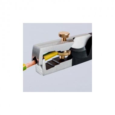 Клещи с накатанной головкой и контргайкой для удаления изоляции, с резаком StriX KNIPEX 13 62 180 Клещи с накатанной головкой и контргайкой для удаления изоляции, с резаком StriX KNIPEX 13 62 180