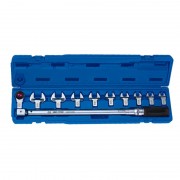 Ключ динамометричний в наборі з насадками 14х18 мм 20-150FT.LB 11 одиниць в пластиковому кейсі