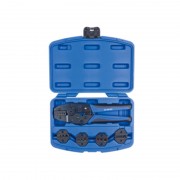 Крімпер храповичний для обжима ізольованих накінечників 5 одиниць в пастиковому кесі