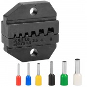 Крімпер храповичний для обжима ізольованих накінечників 5 одиниць в пастиковому кесі