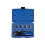 Крімпер храповичний для обжима ізольованих накінечників 7 одиниць, кейс з пластику