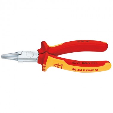 Круглогубцы хромированные 160 мм Knipex 22 06 160 VDE Круглогубцы хромированные 160 мм Knipex 22 06 160 VDE