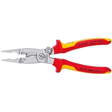 Многофункциональные клещи с пружиной для электромонтажных работ KNIPEX 13 96 200