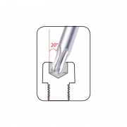 Набір Torx 9 одиниць (Т10-Т50) з отвором Г-подібні подовжені (уп.8)