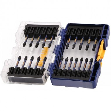 Набор бит IMPACT PRO 22шт, 1/4" 57мм  PH1x2/PH2x4/PH3x1/Pz1x2/Pz2x5/Pz3x1/T20x4/T30x3, IRWIN