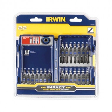 Набор бит ударопрочных Irwin PH, PZ, T 22 шт