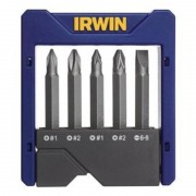 Набір біт посилених в футлярі 5 шт. (PH2,PZ2,T15,20,25), IRWIN