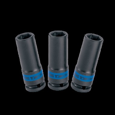 Набір ударних головок 1/2" 3 од. 6-ти грані, довгі, 17,19,21мм