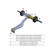 Набір для зняття сайлентблоків 26 предметів в пластиковому кейсі