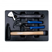 Набор инструмента комбинированный (трубн. захват,разводн. ключ,молоток)