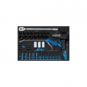 Набор инструмента комбинированный 41 предметов, Головки, Гайковерт 33411-050, трещотка