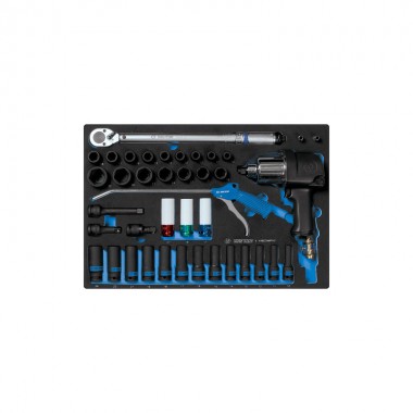 Набор инструмента комбинированный 41 предметов, Головки, Гайковерт 33411-050, трещотка Набор инструмента комбинированный 41 предметов, Головки, Гайковерт 33411-050, трещотка