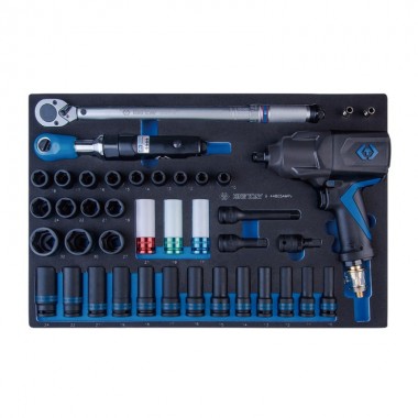 Набор инструмента комбинированный 41 предметов, Головки, Гайковерт 33411-050, трещотка Набор инструмента комбинированный 41 предметов, Головки, Гайковерт 33411-050, трещотка