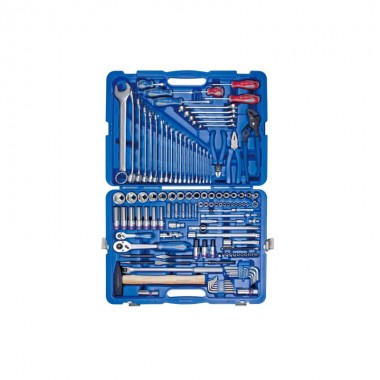 Набор инструментов универсальный 128 ед. 1/4+1/2 6-ти гранные с обычными трещотками Набор инструментов универсальный 128 ед. 1/4+1/2 6-ти гранные с обычными трещотками