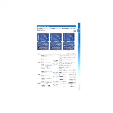 Набор инструментов универсальный 128 ед. 1/4+1/2 6-ти гранные с обычными трещотками Набор инструментов универсальный 128 ед. 1/4+1/2 6-ти гранные с обычными трещотками