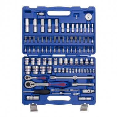 Набор инструментов универсальный 96 ед. 1/4+1/2 6-ти гранные Набор инструментов универсальный 96 ед. 1/4+1/2 6-ти гранные