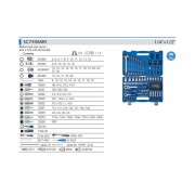 Універсальний набір 96 одиниць 1/4