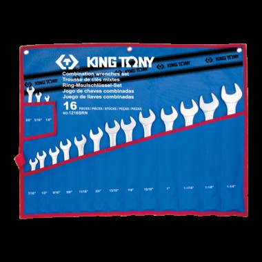 Набор ключей дюймовых 16шт. (1/4"-1-1/4")