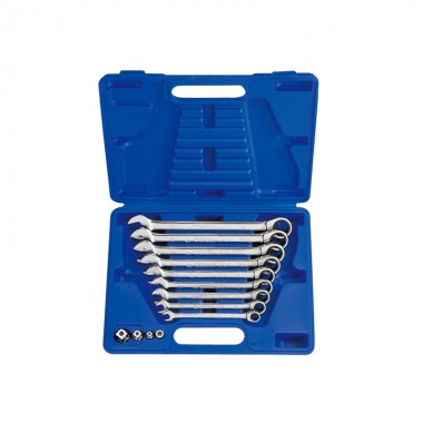 Набор ключей комби с трещоткой 13 ед. (8-19мм) в кейсе