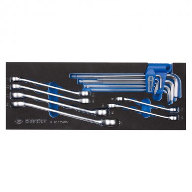 Набор ключей разрезных и шестигранники Г-образные, ложемент, 15 пр. (EVA ложемент) Набор ключей разрезных и шестигранники Г-образные, ложемент, 15 пр. (EVA ложемент)