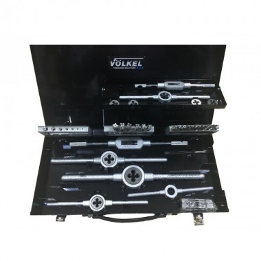 Набор метчиков и плашек M3-M12 35 ед. HSSG DRІLBOX VOLKEL