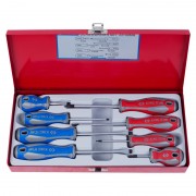 Набір викруток довжиною 8 одиниць в металевому кейсі