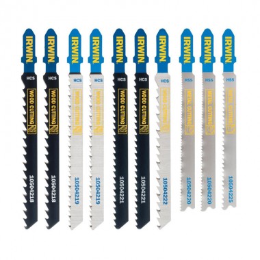 Набір пилок дерево/метал для електролобзика T-хвостовик 10 шт (100 гр)