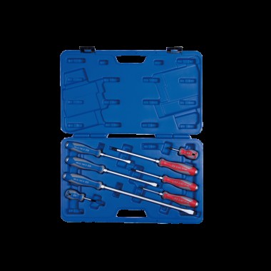 Набор силовых отверток в кейсе (PH, SL) 8 предметов Набор силовых отверток в кейсе (PH, SL) 8 предметов