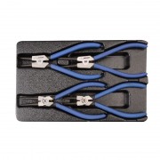 Комплект шарнірно-губцевого інструменту в лотку 4 одиниць