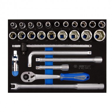 Набор торцевых головок 1/2"  27 предметов  (EVA ложемент)