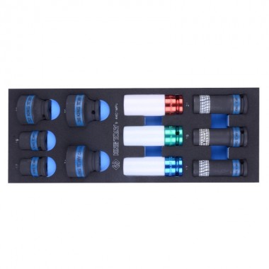 Набор торцевых головок 1/2" 11 предметов  (EVA ложемент) ударные