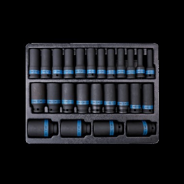 Набор торцевых головок 1/2" ударных длинных 25ед (08-36mm)