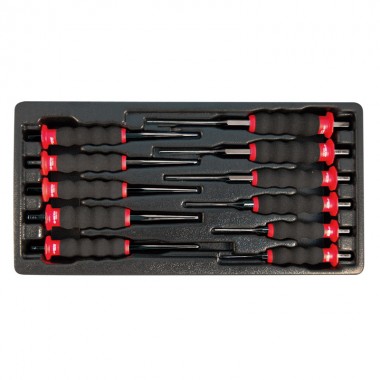 Набор ударных инструментов выколоток 11 ед. с защитой (выколотки, бородки, керн)