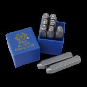 Набір ударних клейм 8мм цифри 9 одиниць в коробці з пластику