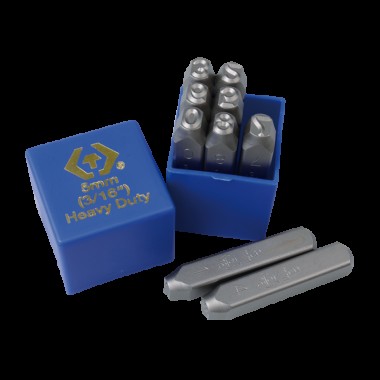 Набор ударных клейм 8 мм, цифры, 9 предметов