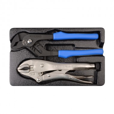 Набор шарнирно-губцевого инструмента 2 ед.(захват кобра и пинцы с фиксатором) в ложементе Набор шарнирно-губцевого инструмента 2 ед.(захват кобра и пинцы с фиксатором) в ложементе