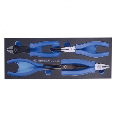 Набор шарнирно-губцевого инструмента плоскогубцев и бокорезов, 4 пр. (EVA ложемент) Набор шарнирно-губцевого инструмента плоскогубцев и бокорезов, 4 пр. (EVA ложемент)