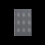 Панель перфорированная серая задняя под верстак 615 x 25 x 1052